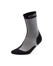 Run Half&Half Mid Cut Socks 5.0, Black/Grey, Unisex, XS
